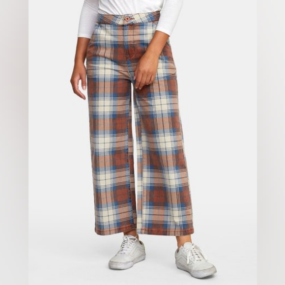 RVCA Niku High Rise Wide Leg Trousers - Picture 3 of 10